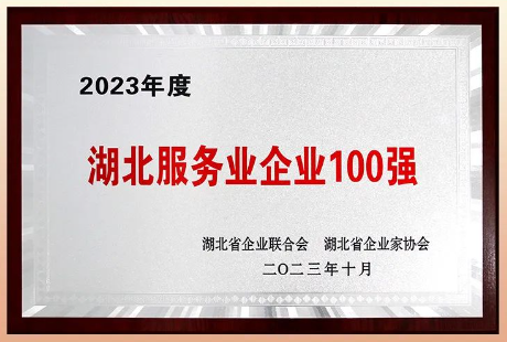 喜报丨热烈祝贺腾飞人才荣获“2023年度湖北服务业企业100强”称号