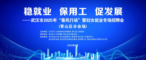 武汉市2025年“春风行动”暨妇女就业专场招聘会青山分会场